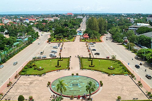 Vista opuesta al río Mekong