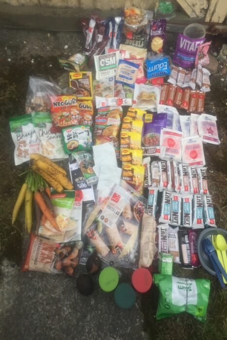 10 días realizando el North West Circuit de Stewart Island 2 Comida para 11 días