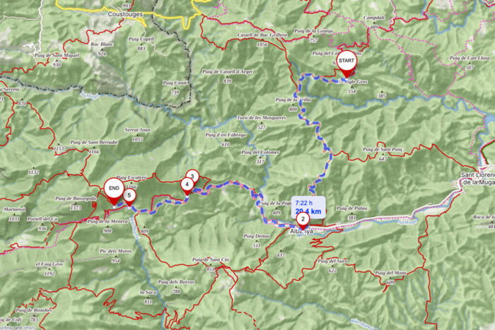 Etapa 6: Ermita de Sant Miquel de Fontfreda - Refugio Sant Miquel de Bassegoda. Transpirenaica GR11. 5 Etapa 6: Ermita de Sant Miquel de Fontfreda - Refugio Sant Miquel de Bassegoda. Transpirenaica GR11.