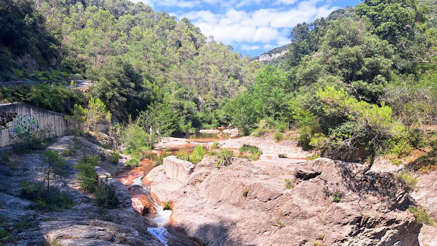 Etapa 6: Ermita de Sant Miquel de Fontfreda - Refugio Sant Miquel de Bassegoda. Transpirenaica GR11. 1 GR11 Etapa 06 Gorgs de la muga 1