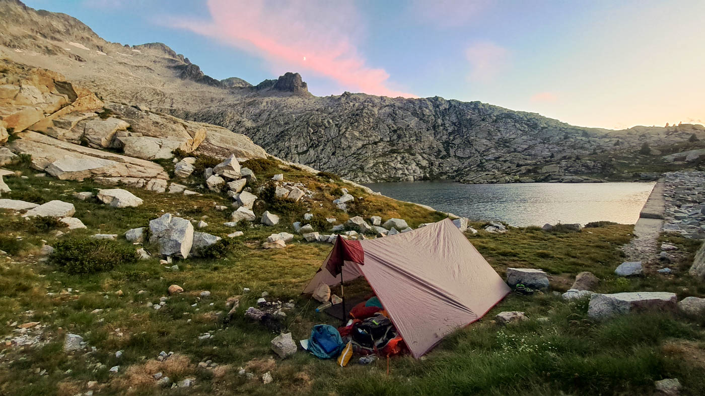 Etapa 26: Cabaña de Batisielles - Ibón de Millares. Transpirenaica GR11. 7 Vivac junto al Ibón de Millares