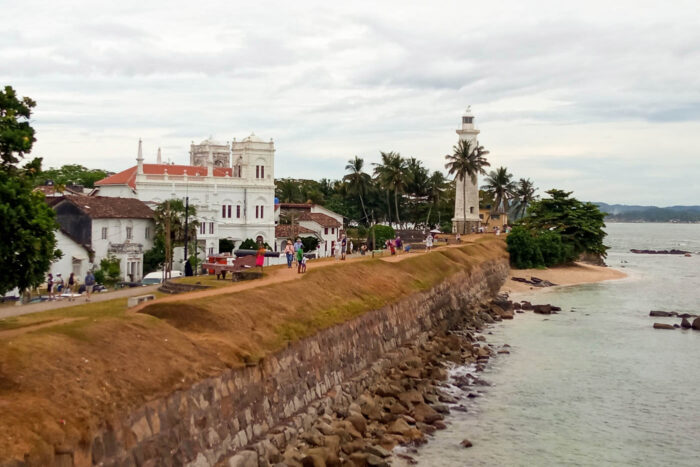 Galle, el faro sur de Sri Lanka 1 Ciudad vieja de Galle desde la zona sur del fuerte