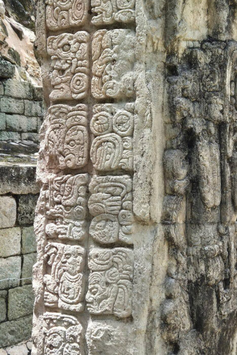 Con los hijos del maíz. En Copán Ruinas, entre catrachos (gentilicio de los hondureños) 19 Más relieves ne las estelas