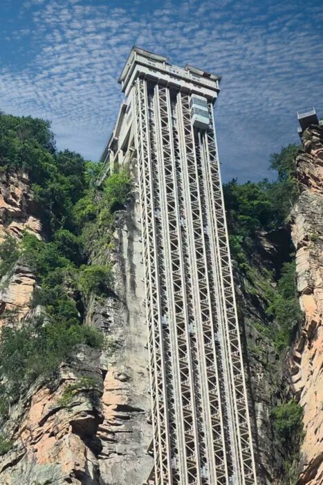 Zhangjiajie, ¿turismo de jubilados en las montañas de Avatar? 13 Ascensor Bailong