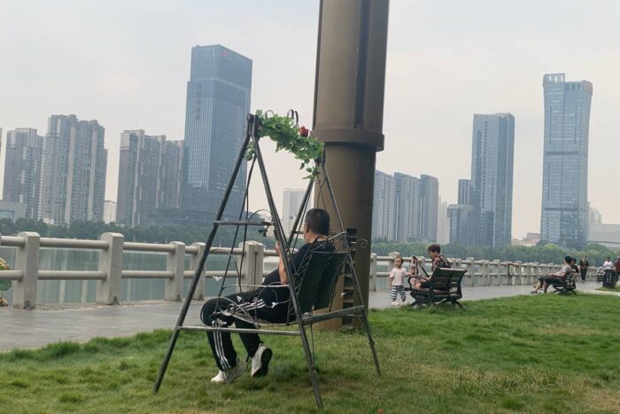 Luoyang, la milenaria capital de la Ruta de la Seda 22 Relax en el parque, a la vera del estanque