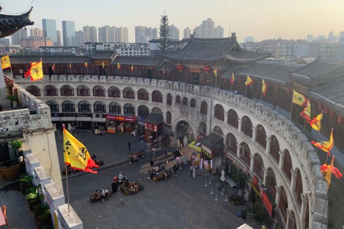 Luoyang, la milenaria capital de la Ruta de la Seda 11 Vista aérea de la Puerta Lijingmen
