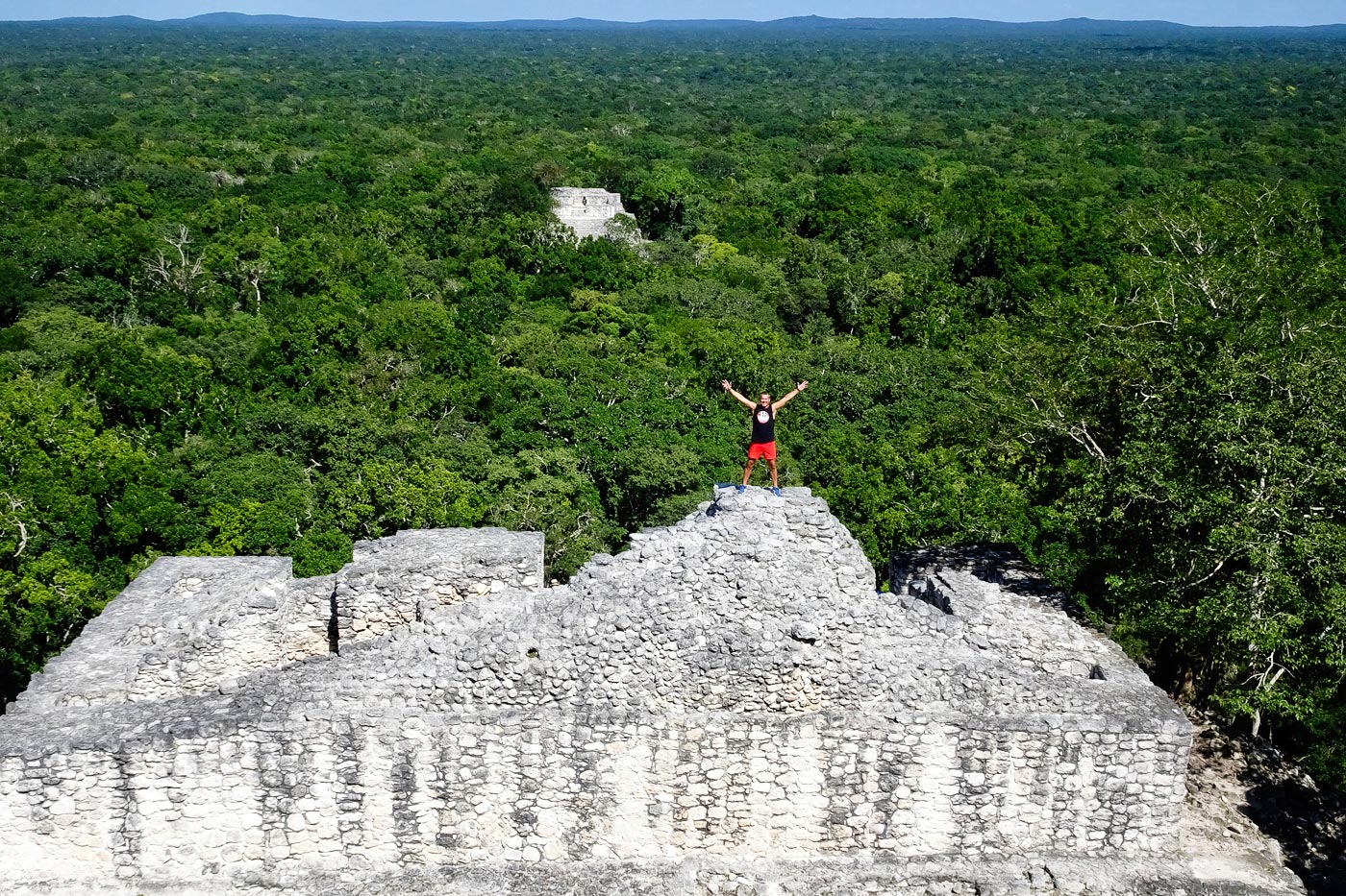 Campeche is the least touristic of the three states of Yucatan, but going to the Mayan ruins of Calakmul, still unexploited by tourism, is spectacular.
