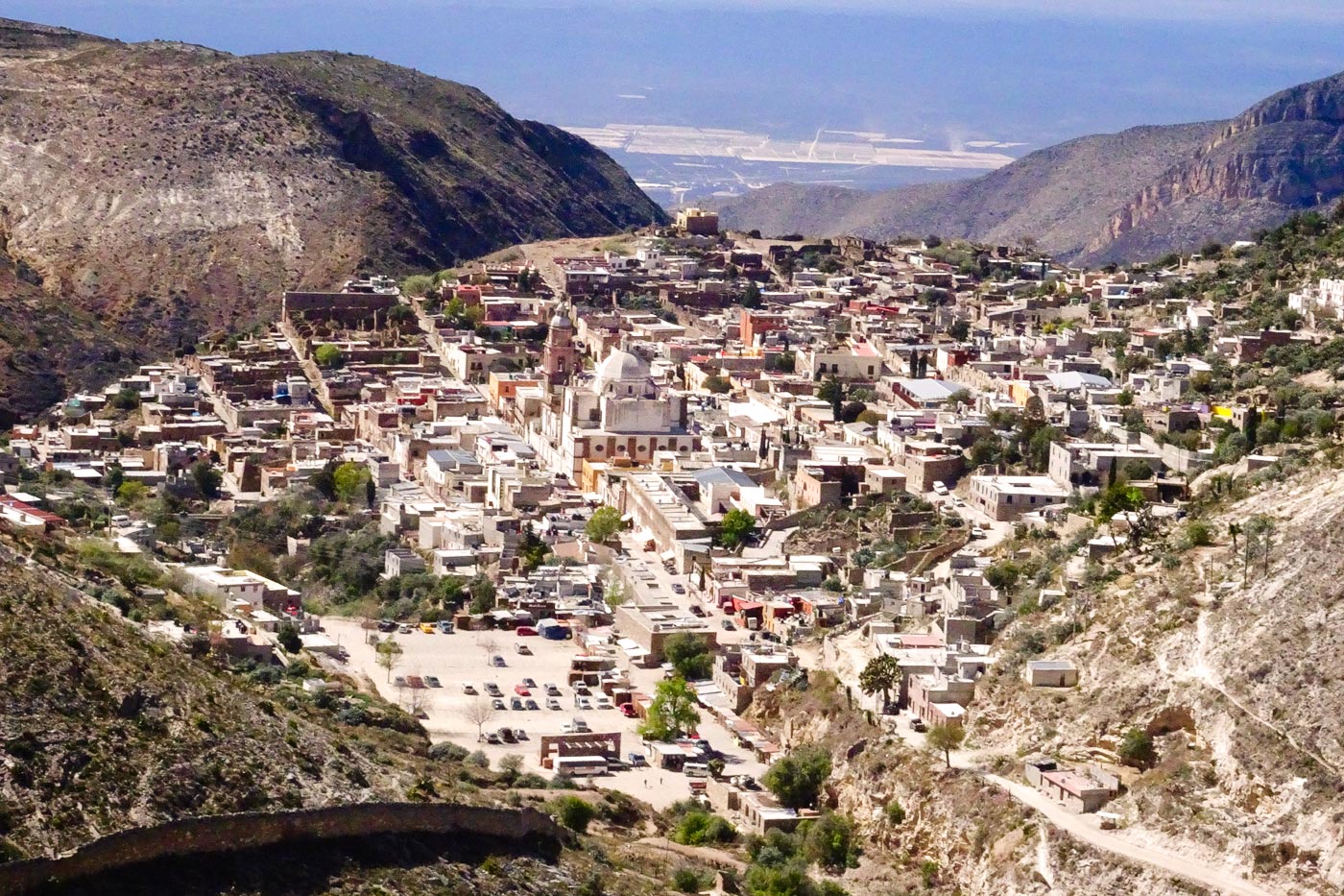 The town of Real de Catorce, in the middle of the highland desert of San Luis Potosí.