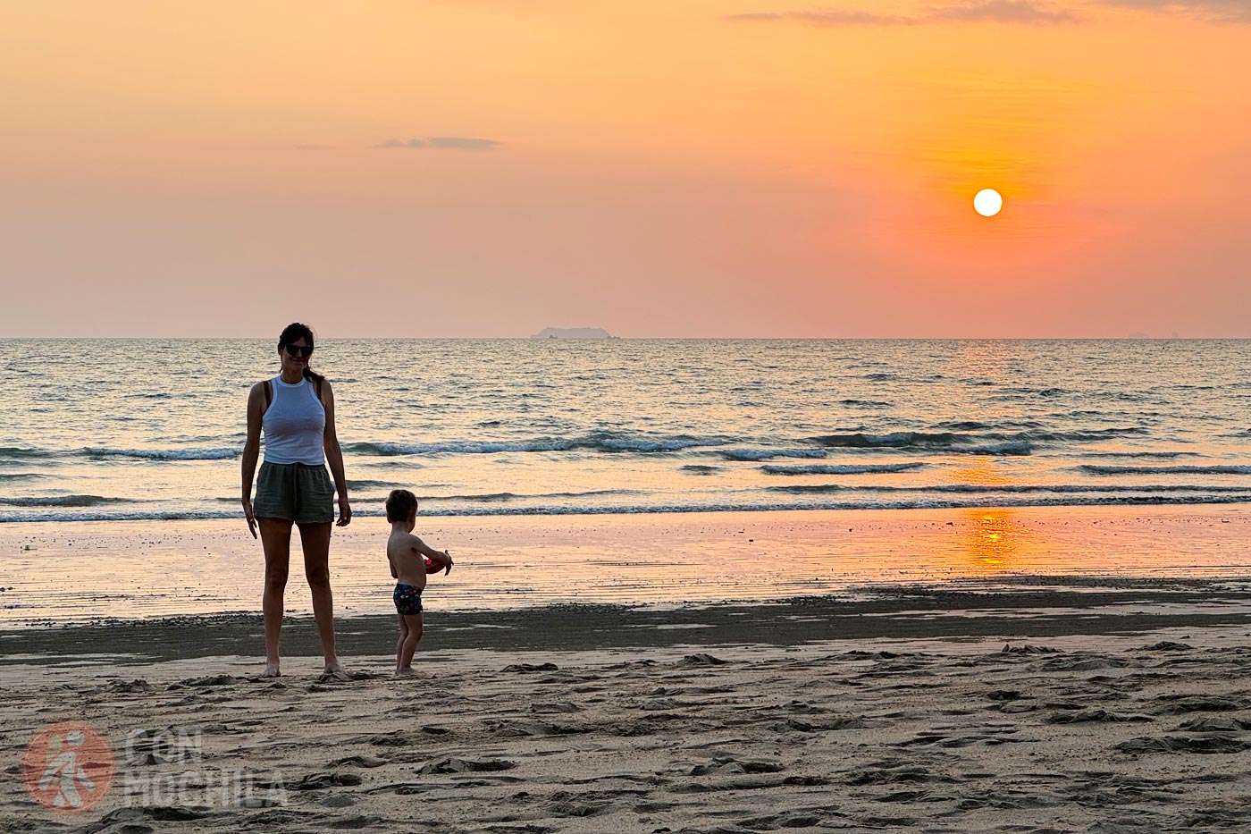 Sunset at Khlong Dao Beach