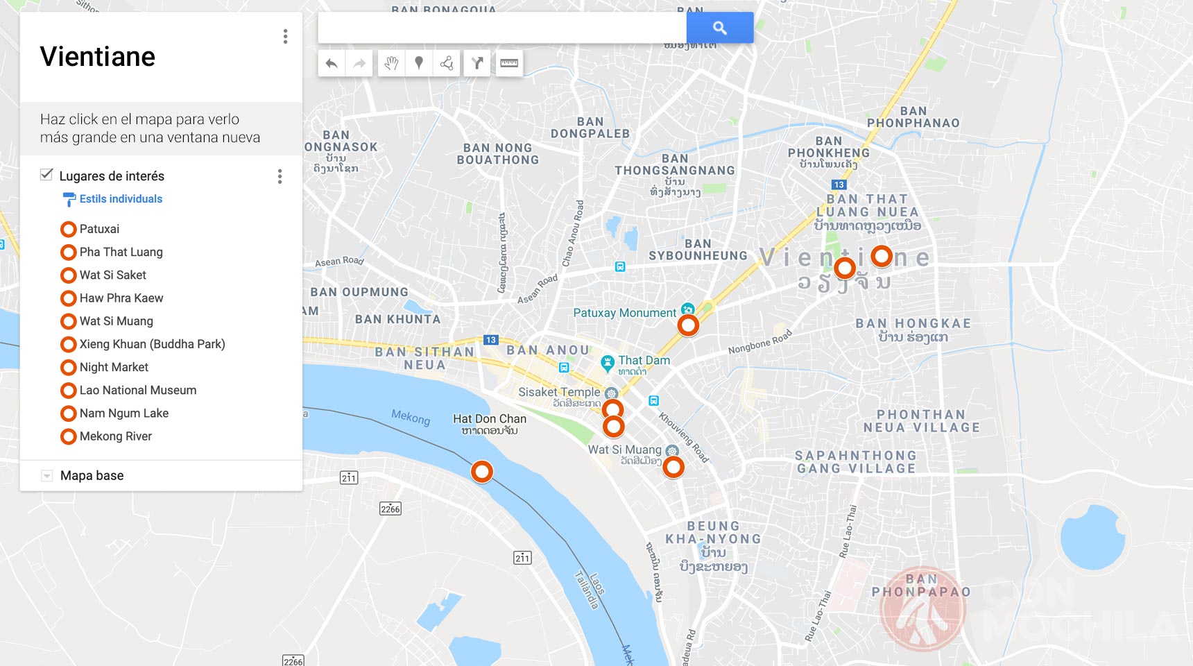 Vientiane Map