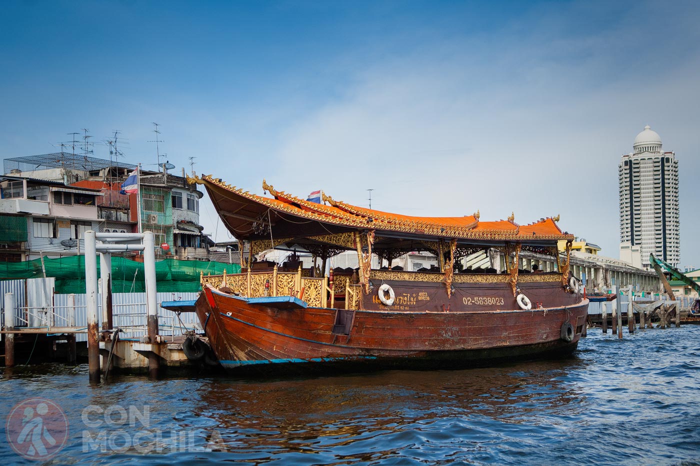 One of the tourist boats
