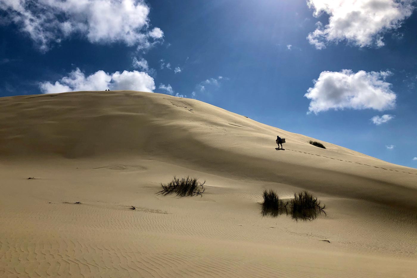 Sand boarding
