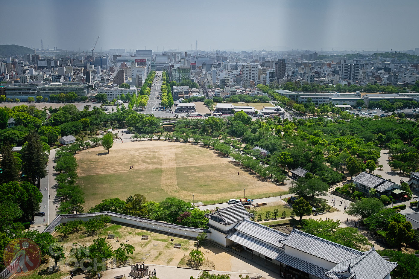 View of Himeji from the castle
