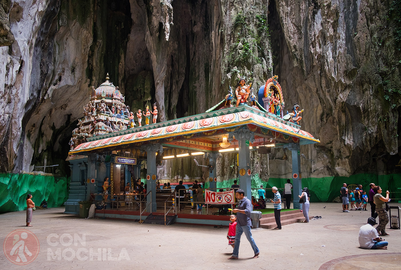 One of the temples inside the cave