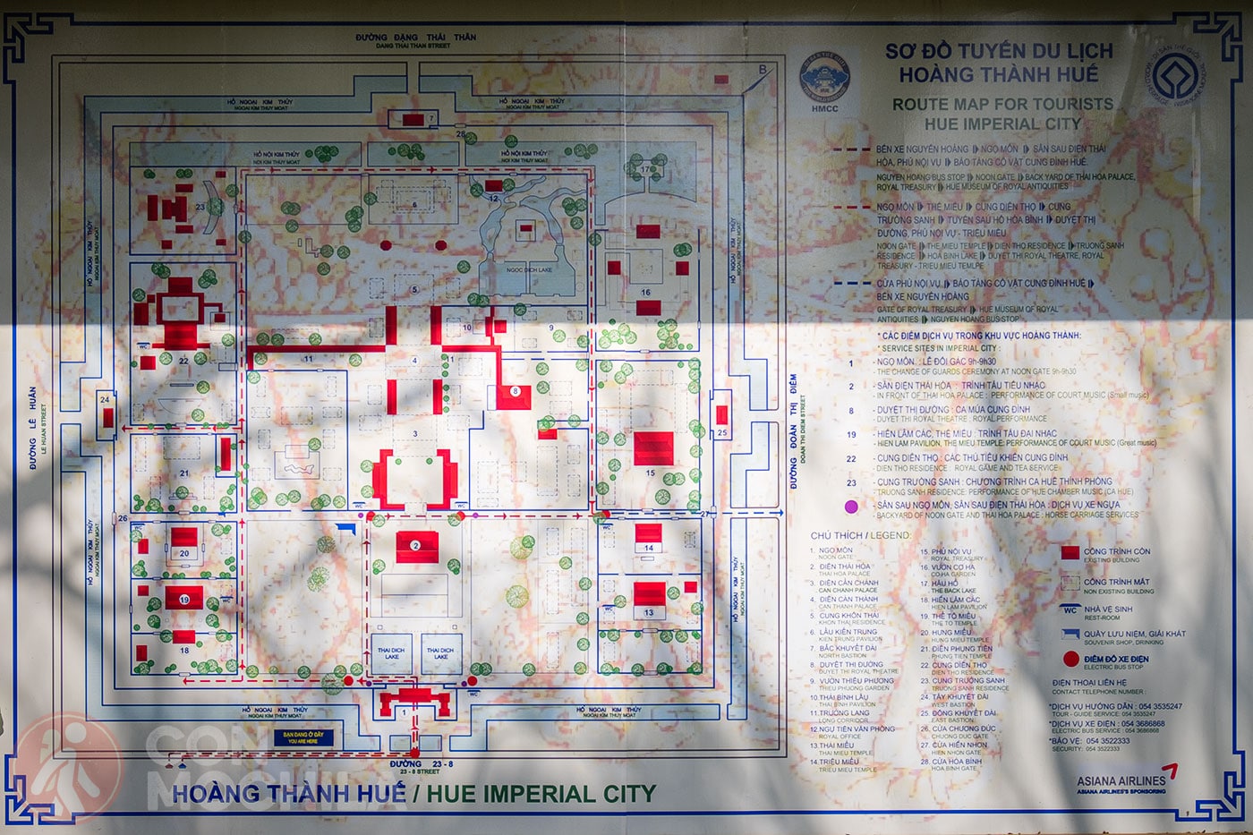 Map of the Citadel of Hue