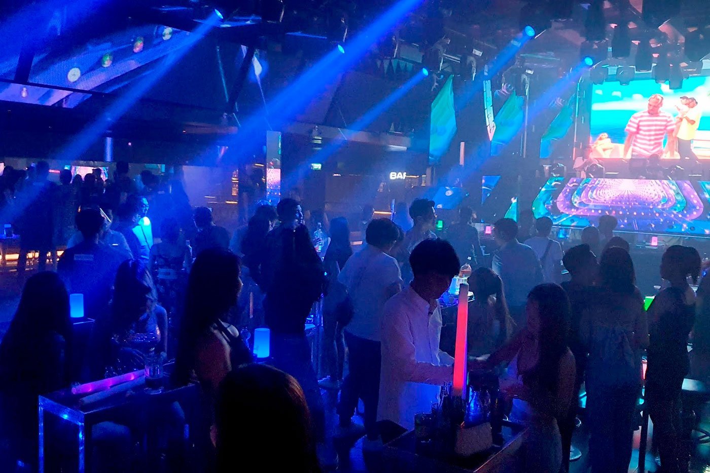 A nightclub in a red light district in Bangkok