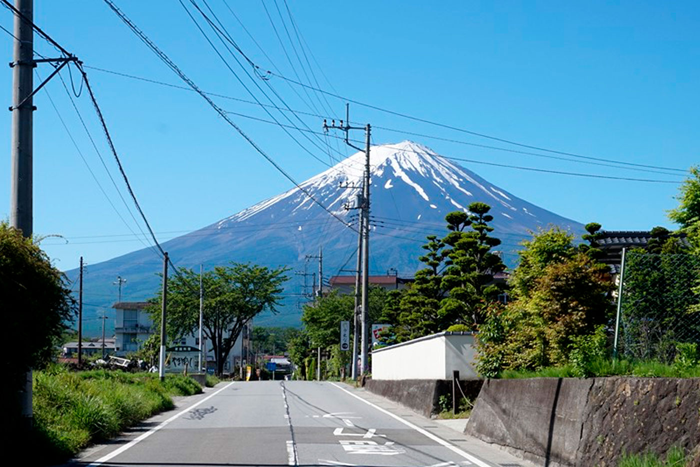 Fuji from one of the many non-touristy locations, in May.