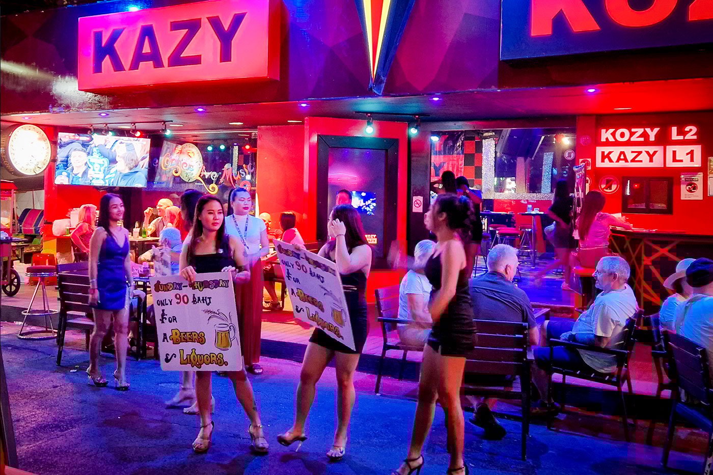 A go-go bar on Soi Cowboy