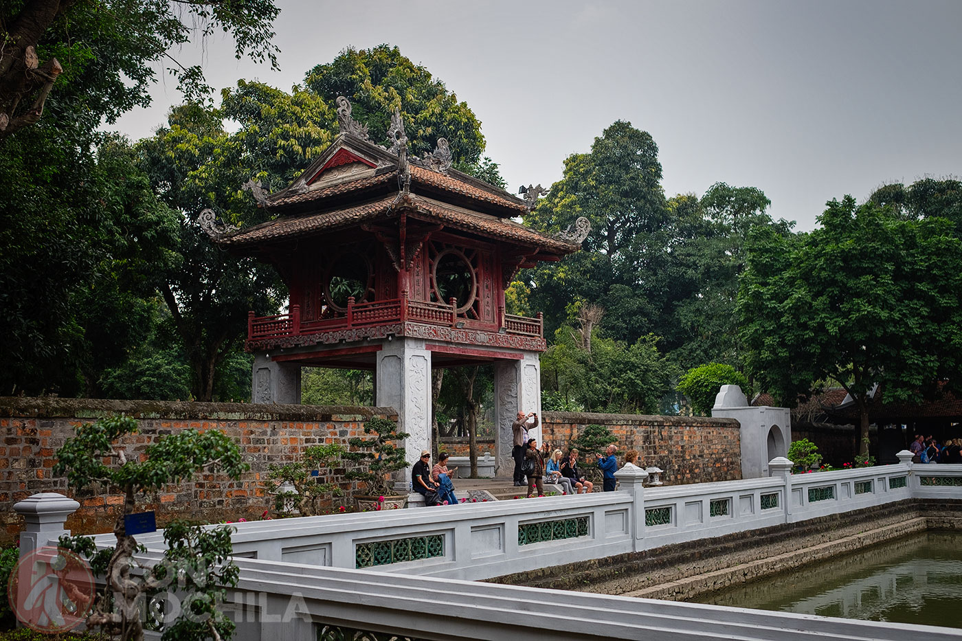 The third courtyard, accessed through the Khue Van Pavilion