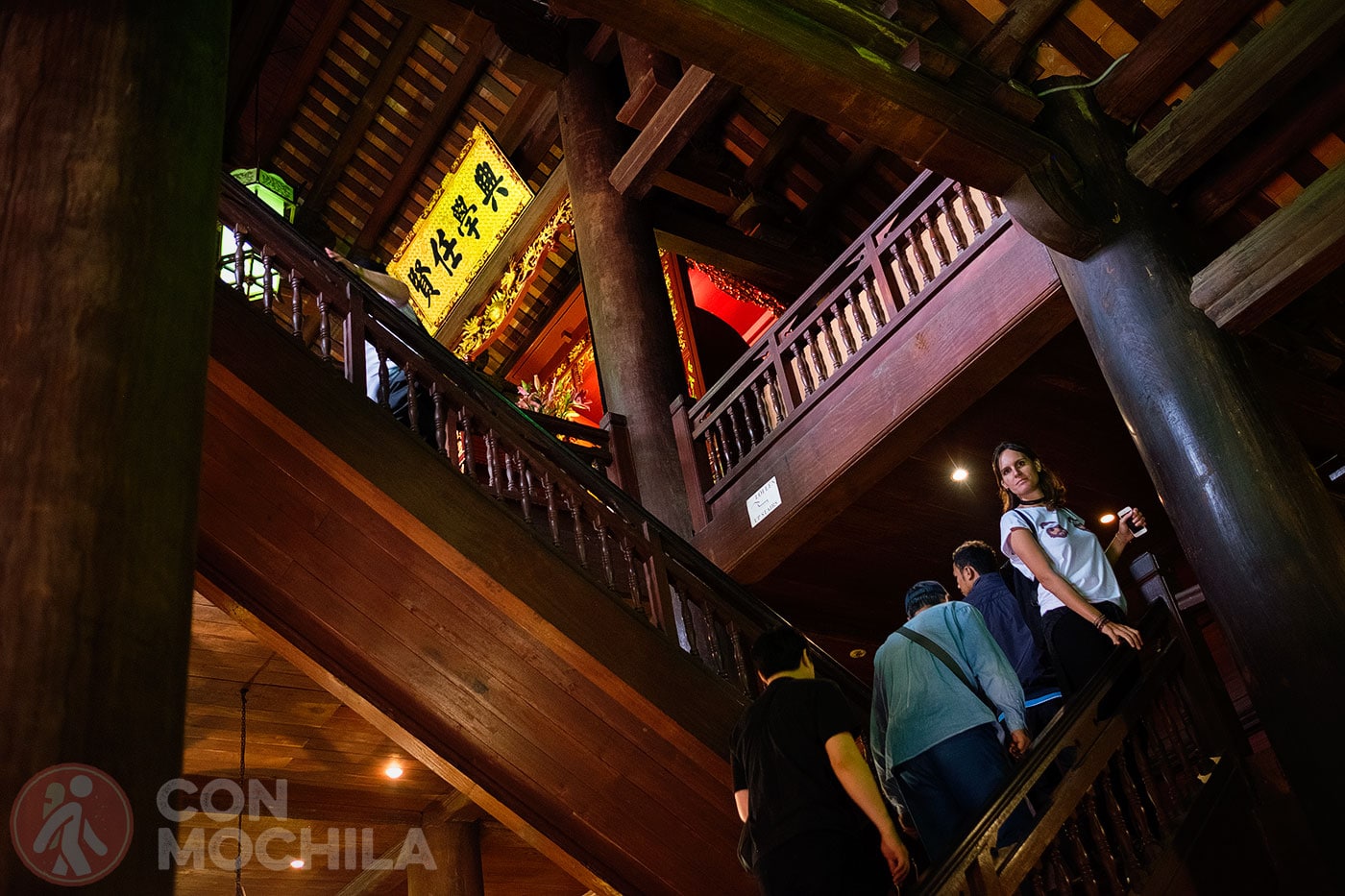 Staircase leading to the upper floor of the rear building