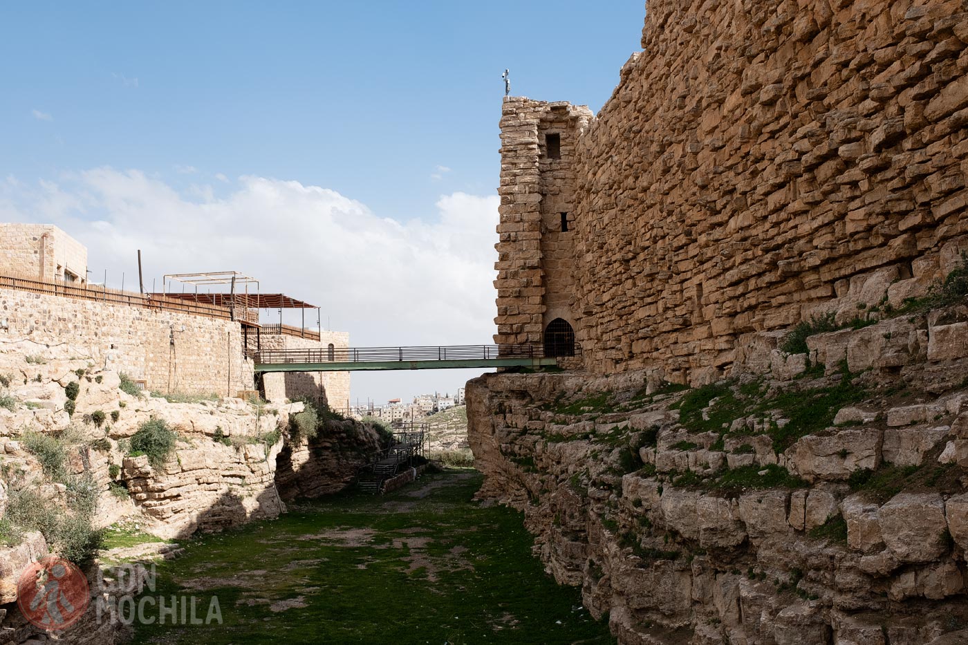 Detail of the moat of Karak Castle