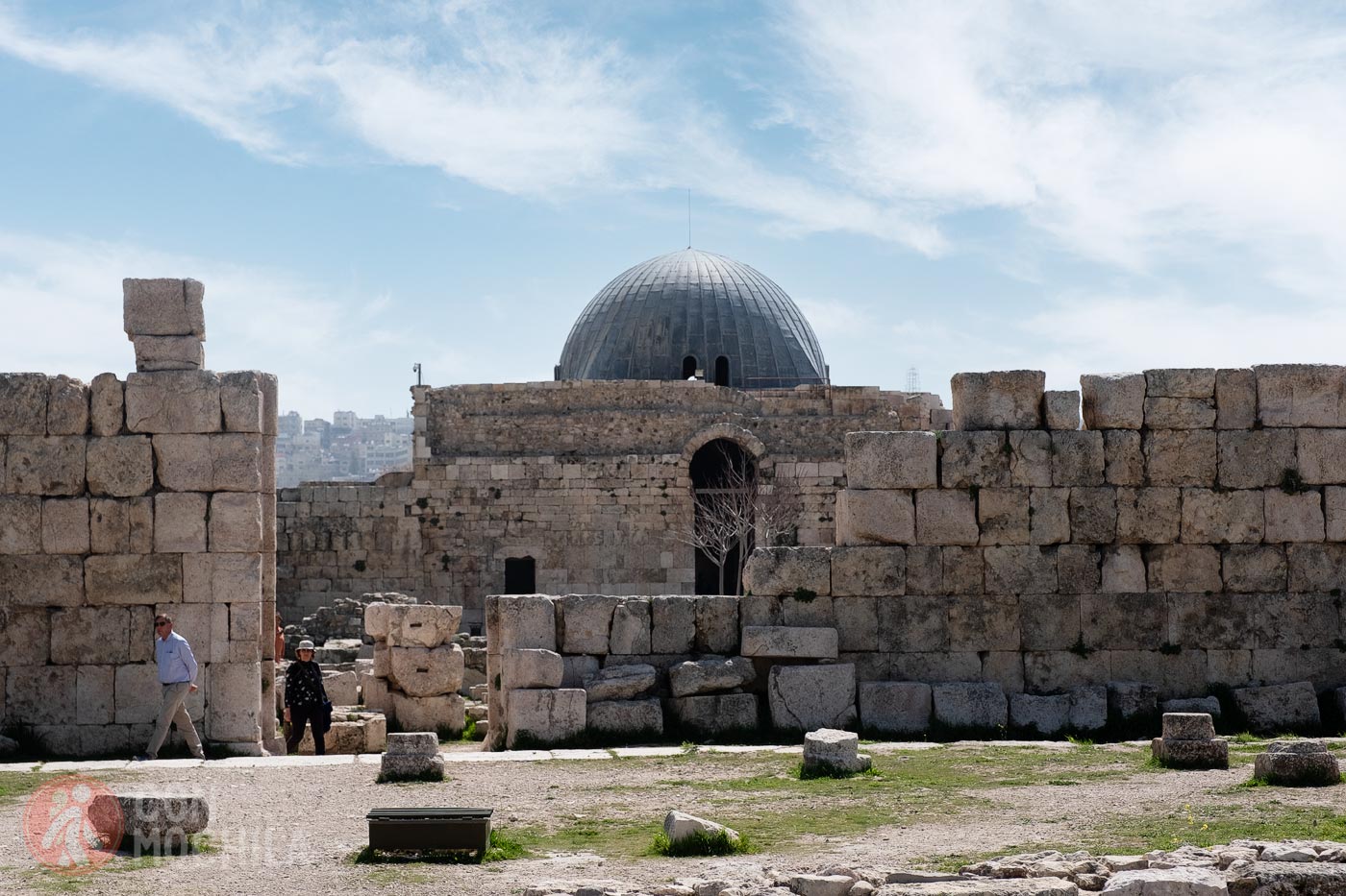Rear view of the monumental portal