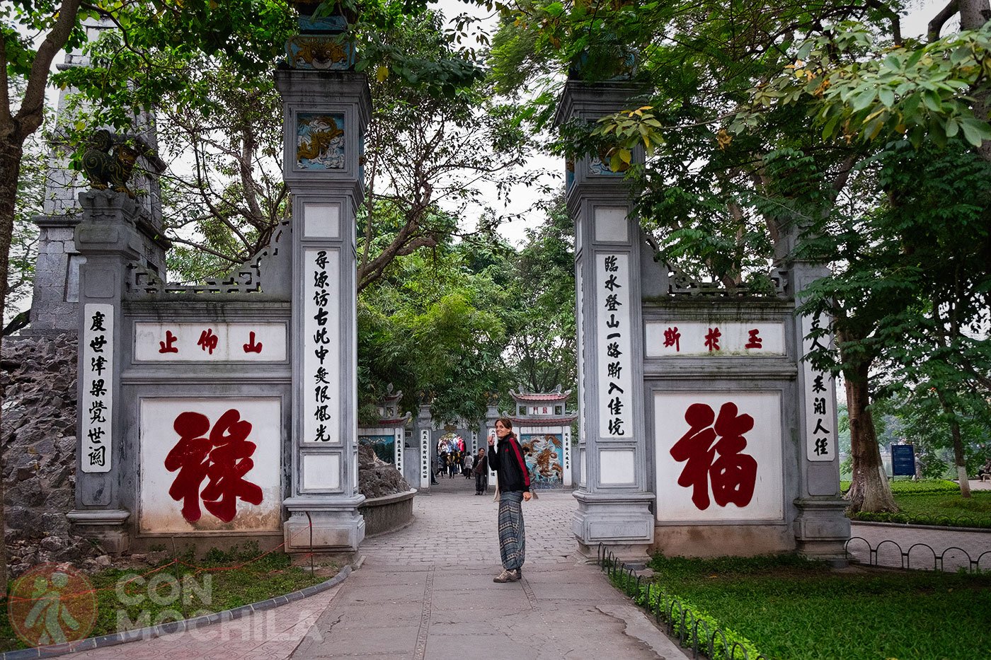 Visiting Ngoc Son Temple