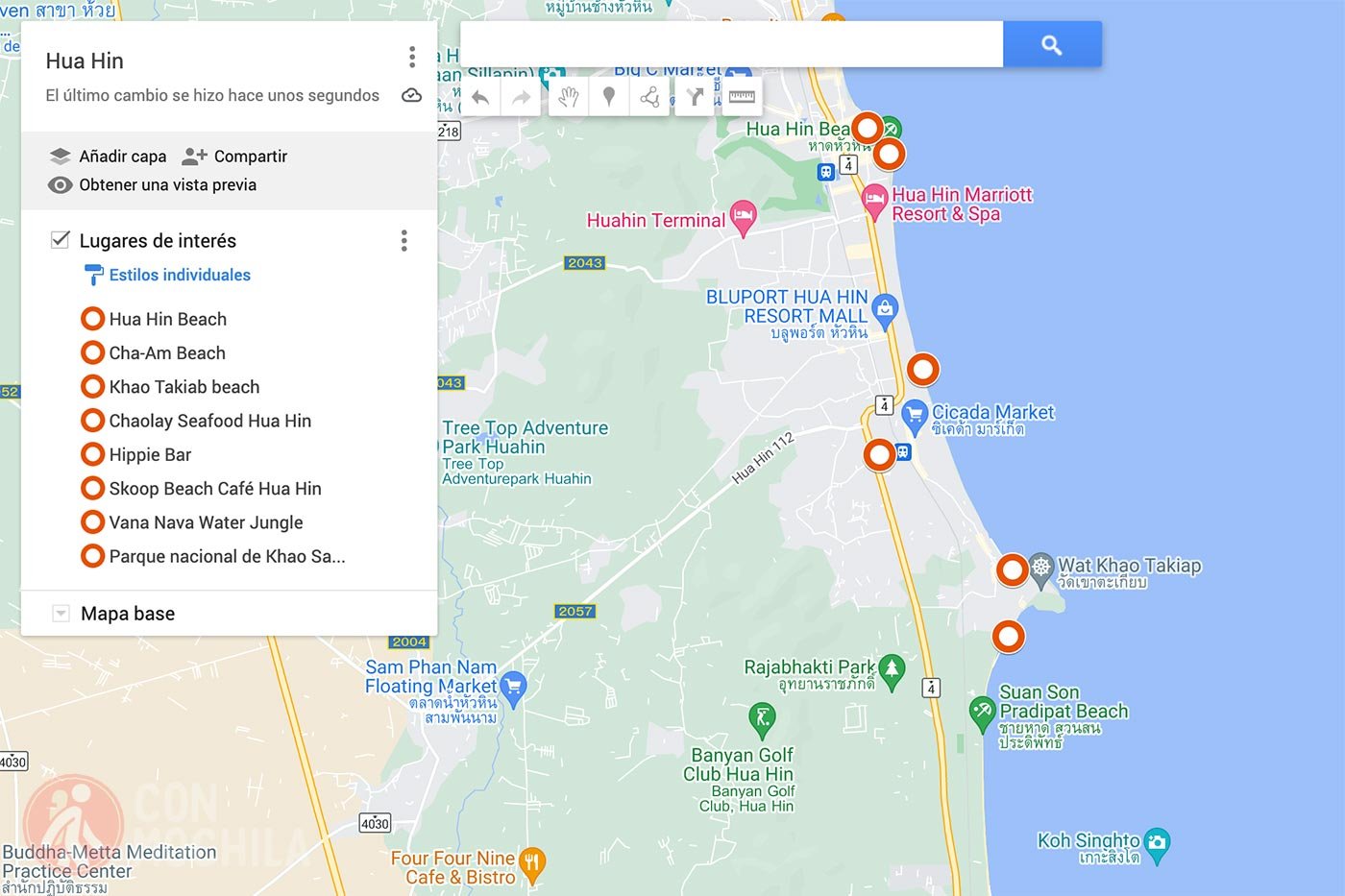 Hua Hin map