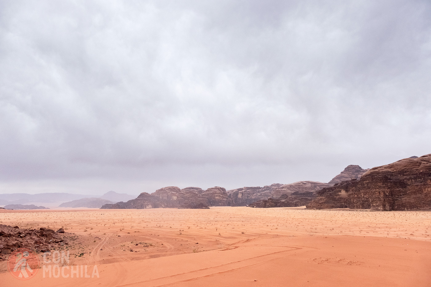 Sand and stones of the desert