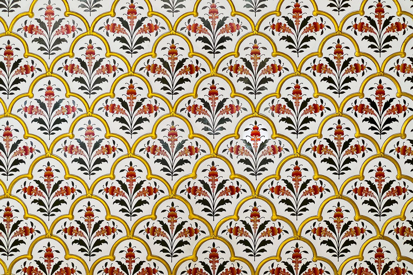 Decorative mural in Bikaner