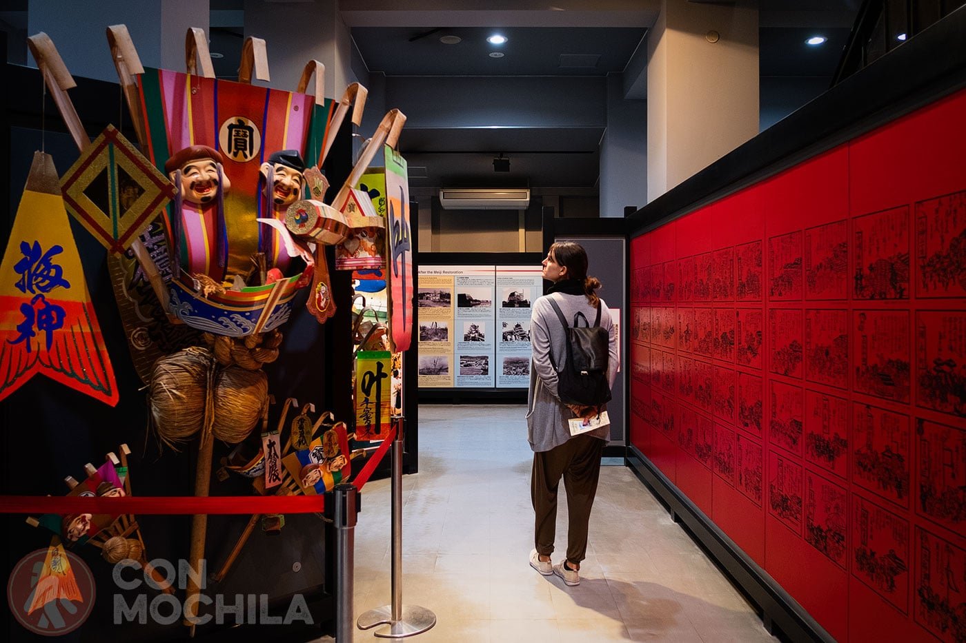 Walking through the exhibition