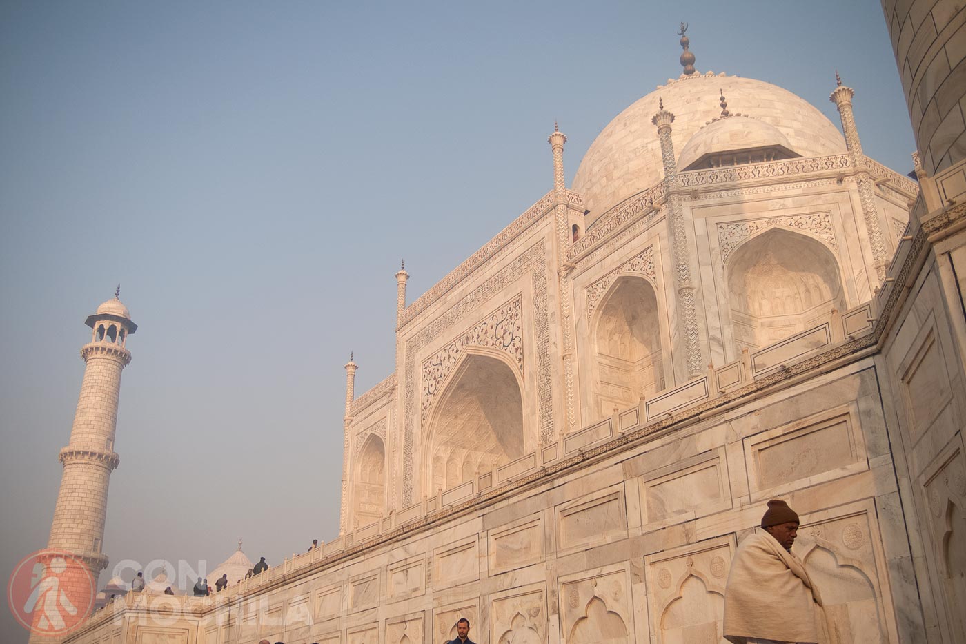 View of the white marble mausoleum