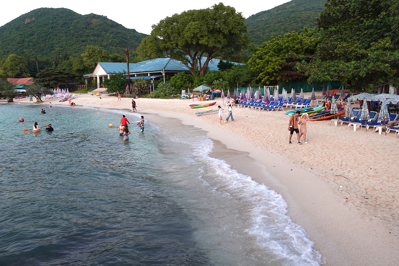 Tien Beach before sunset.