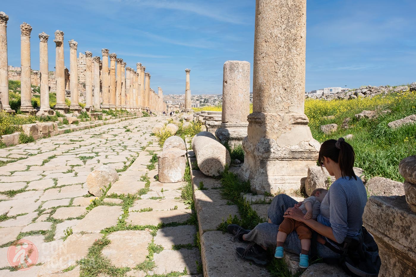 Snack time in Jerash