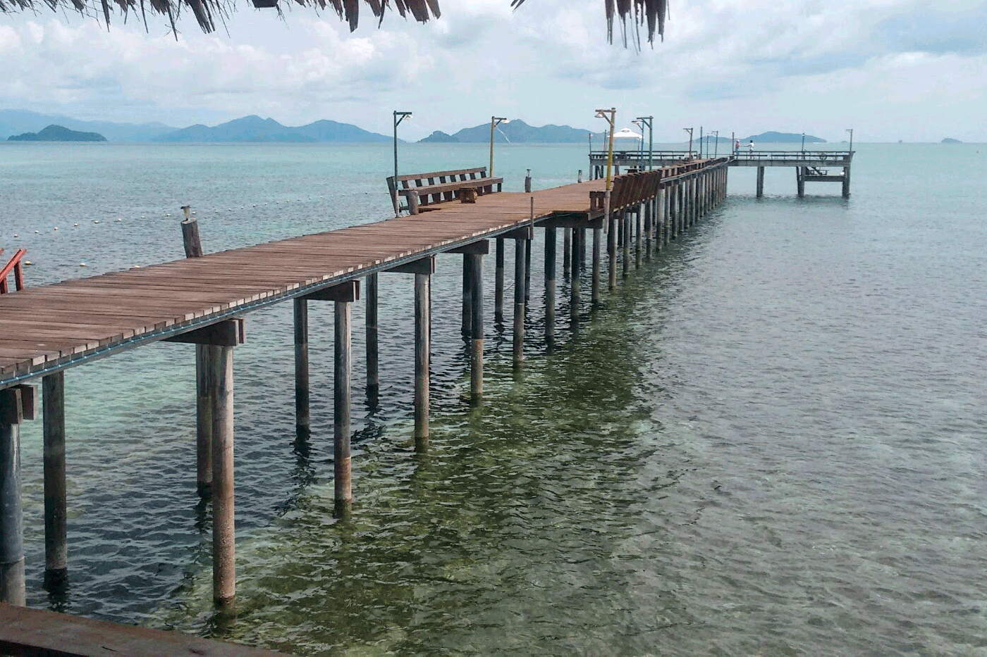 One of the piers on Koh Maak