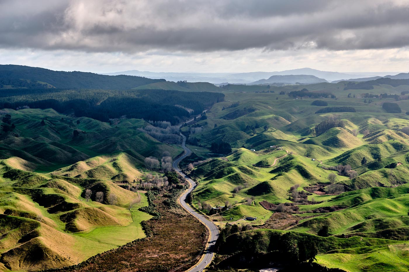 Views from Rainbow Mountain in Rotorua