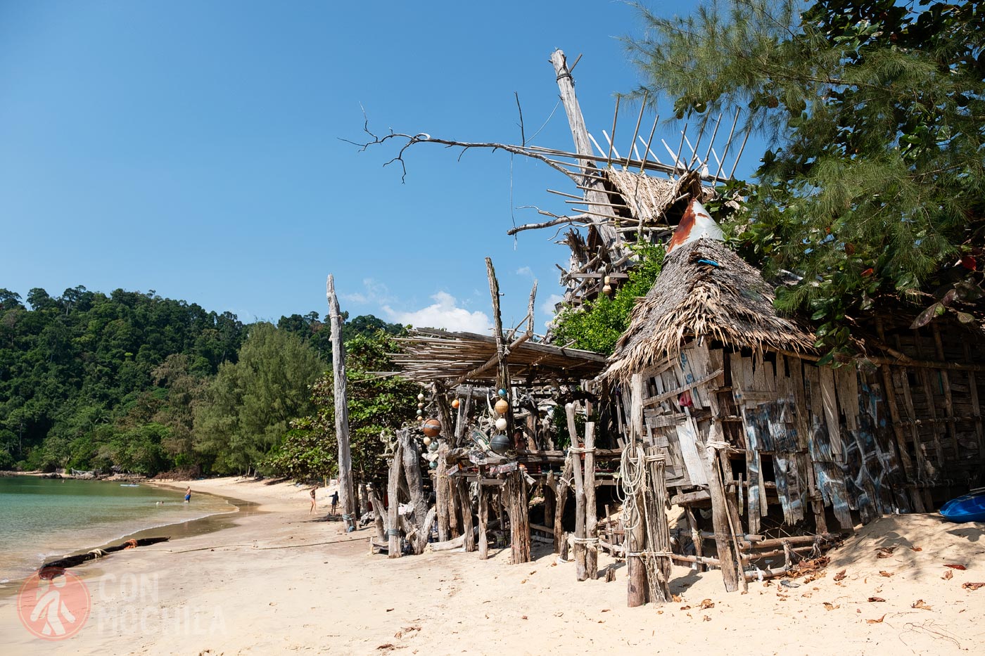 The hippie beach bar