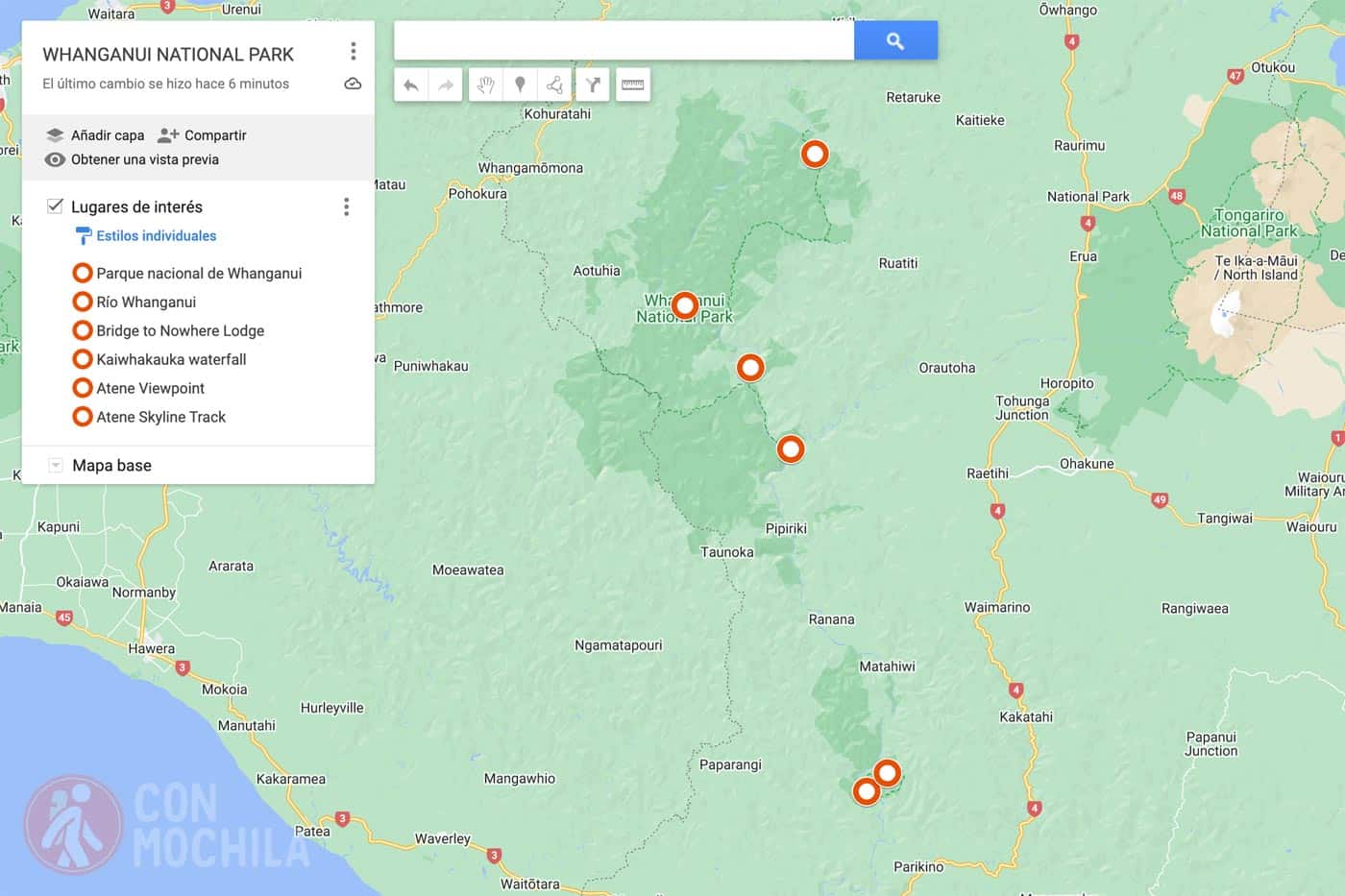 Map of Whanganui