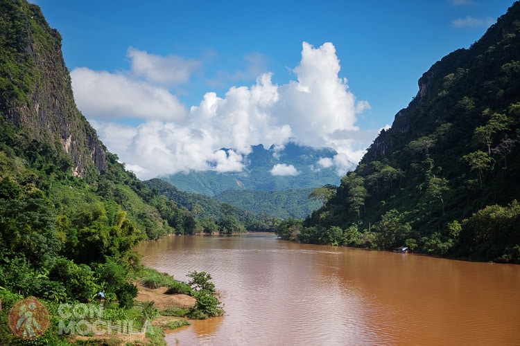 The Nam Ou River in Nong Khiaw