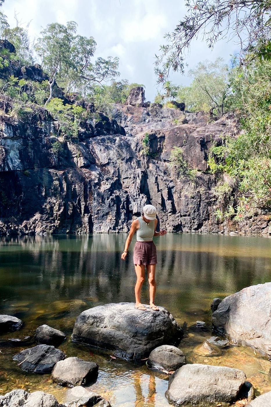 Cedar Creek without its waterfall:(