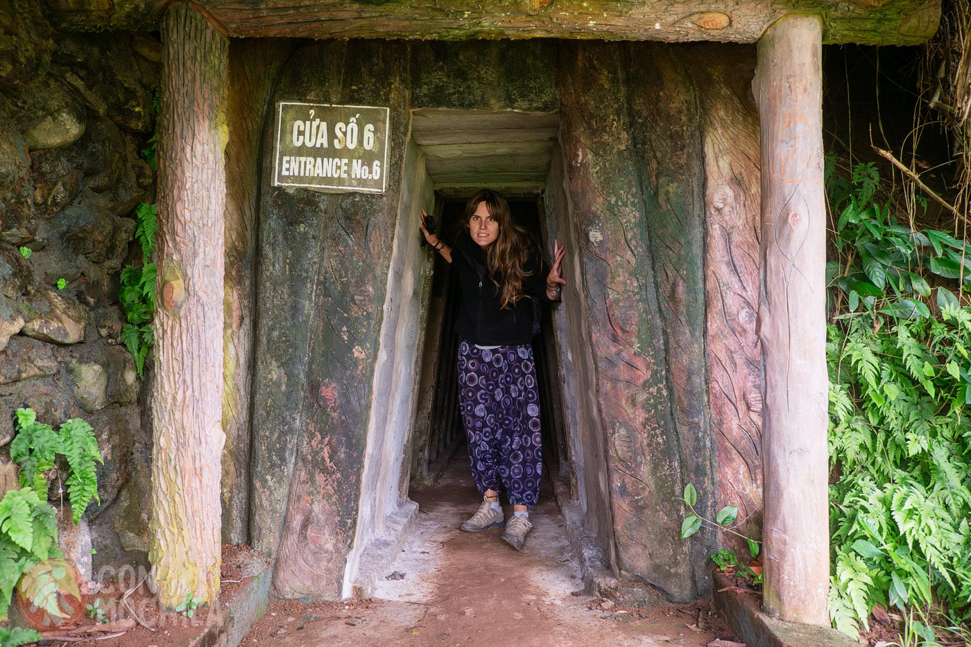 We left through another door