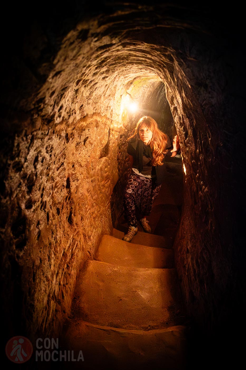 The adventure through the tunnels begins