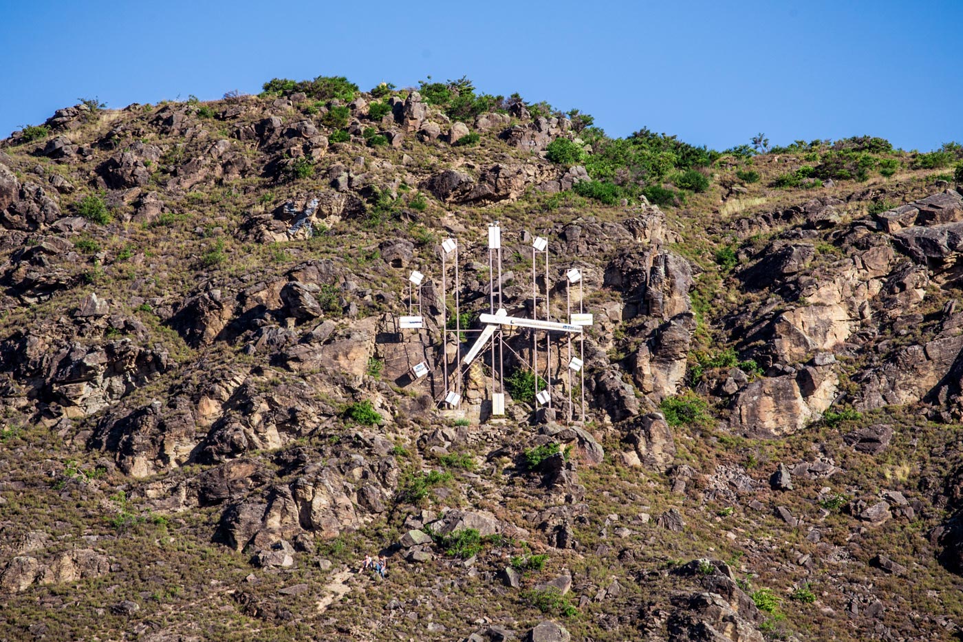 The clock on the mountain