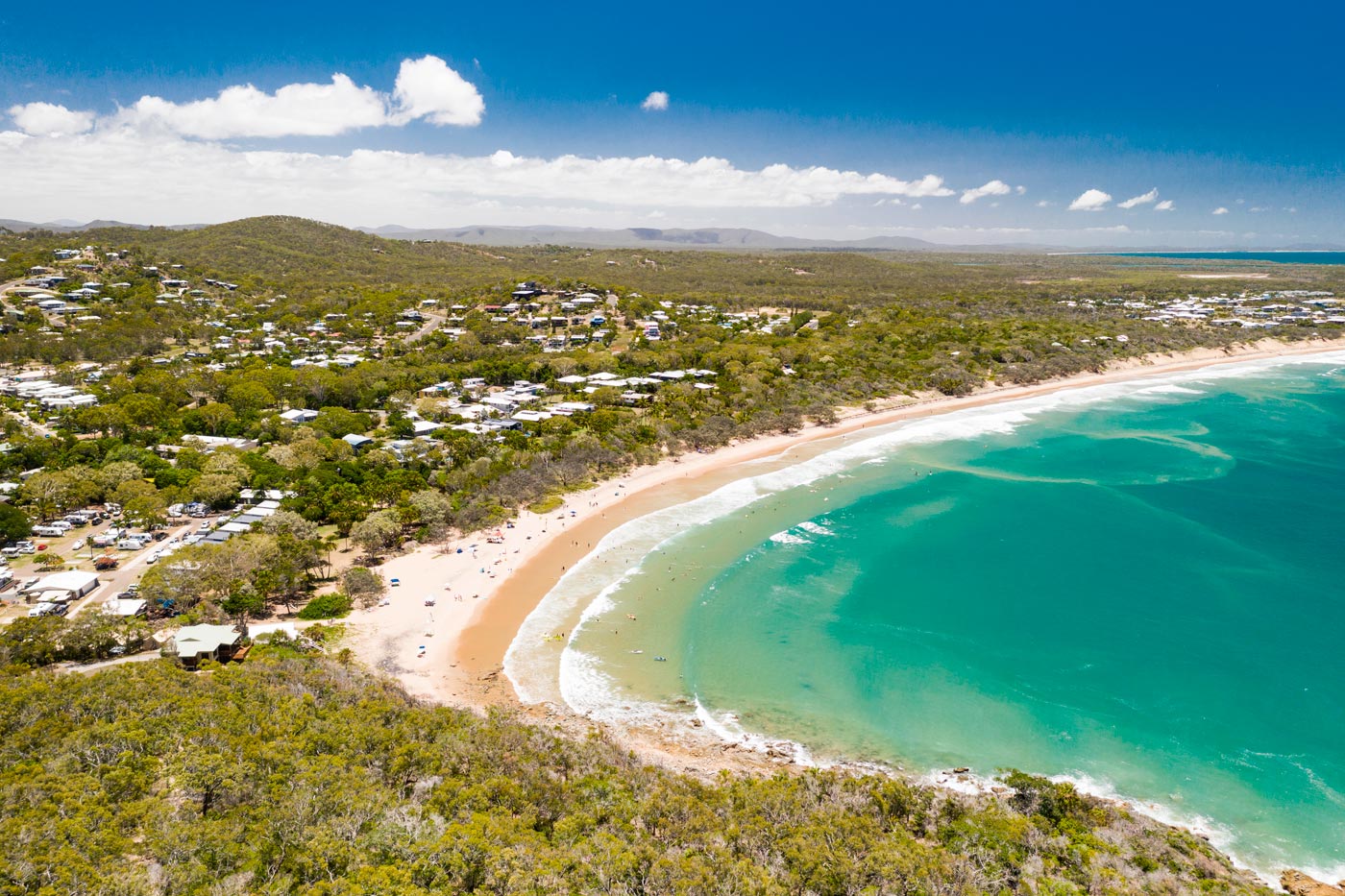 Aerial view of Agnes Water / Town of 1770