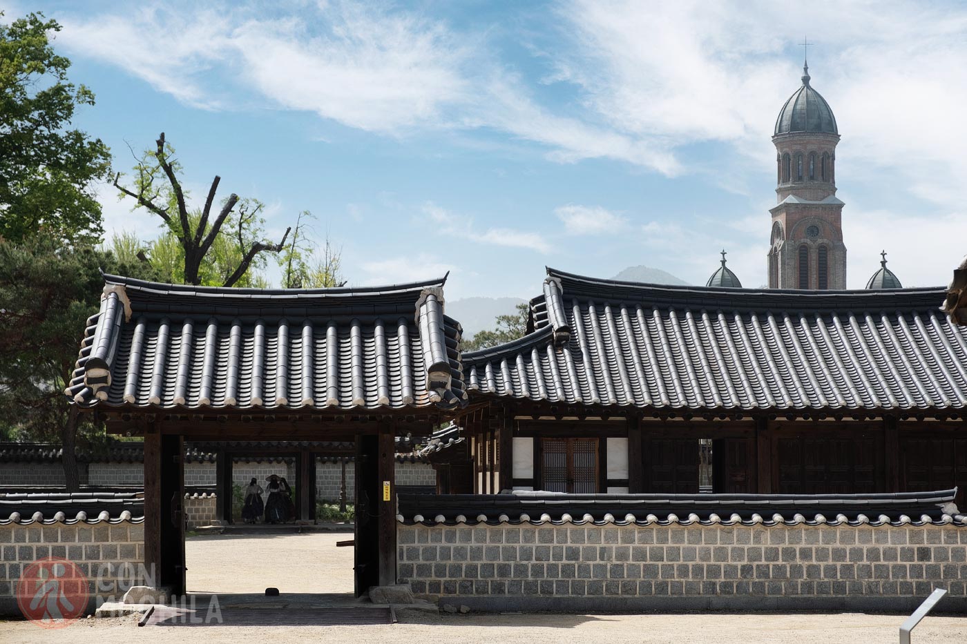 The Cathedral seen from Gyeonggijeon Shrine