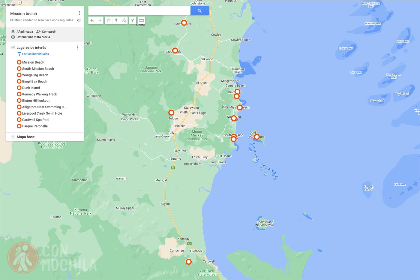 Map of Mission Beach