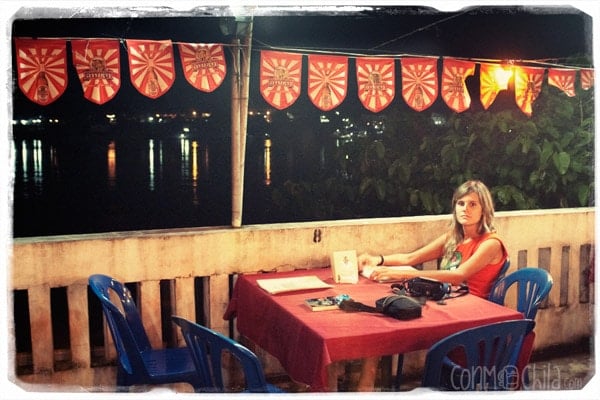 Carme at the Riverside Houay Restaurant