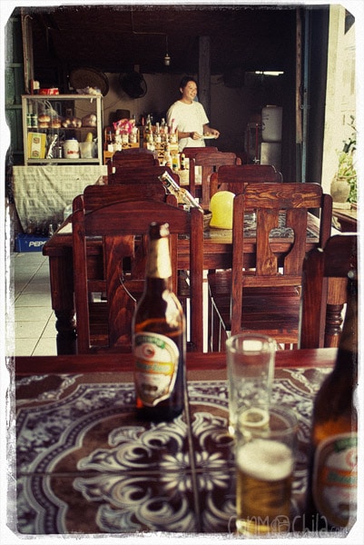 Detalle del lugar donde fuimos a comer.