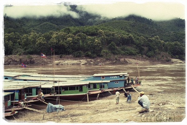 Barcas en Pak Beng