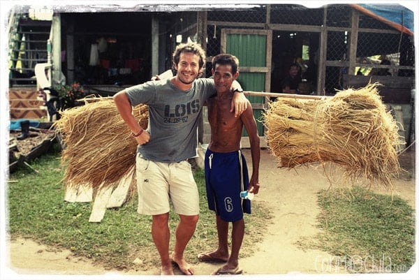 Toni con su amigo